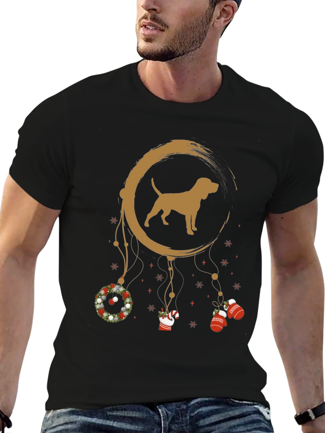 Dog Dreamcatcher Christmas T-Shirt
