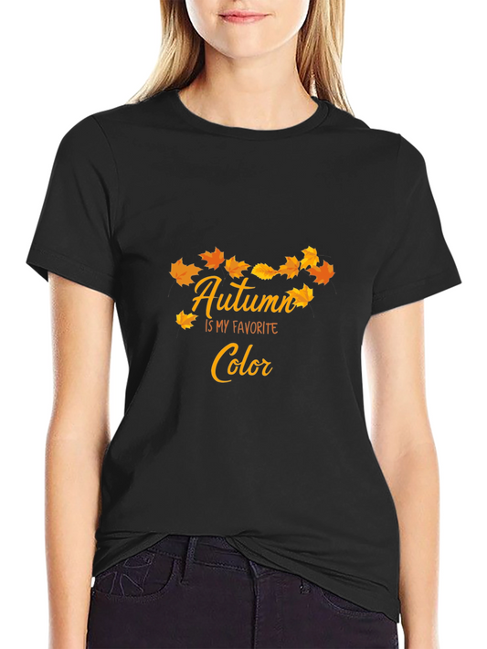 Autumn is My Favorite Color Black T-Shirt