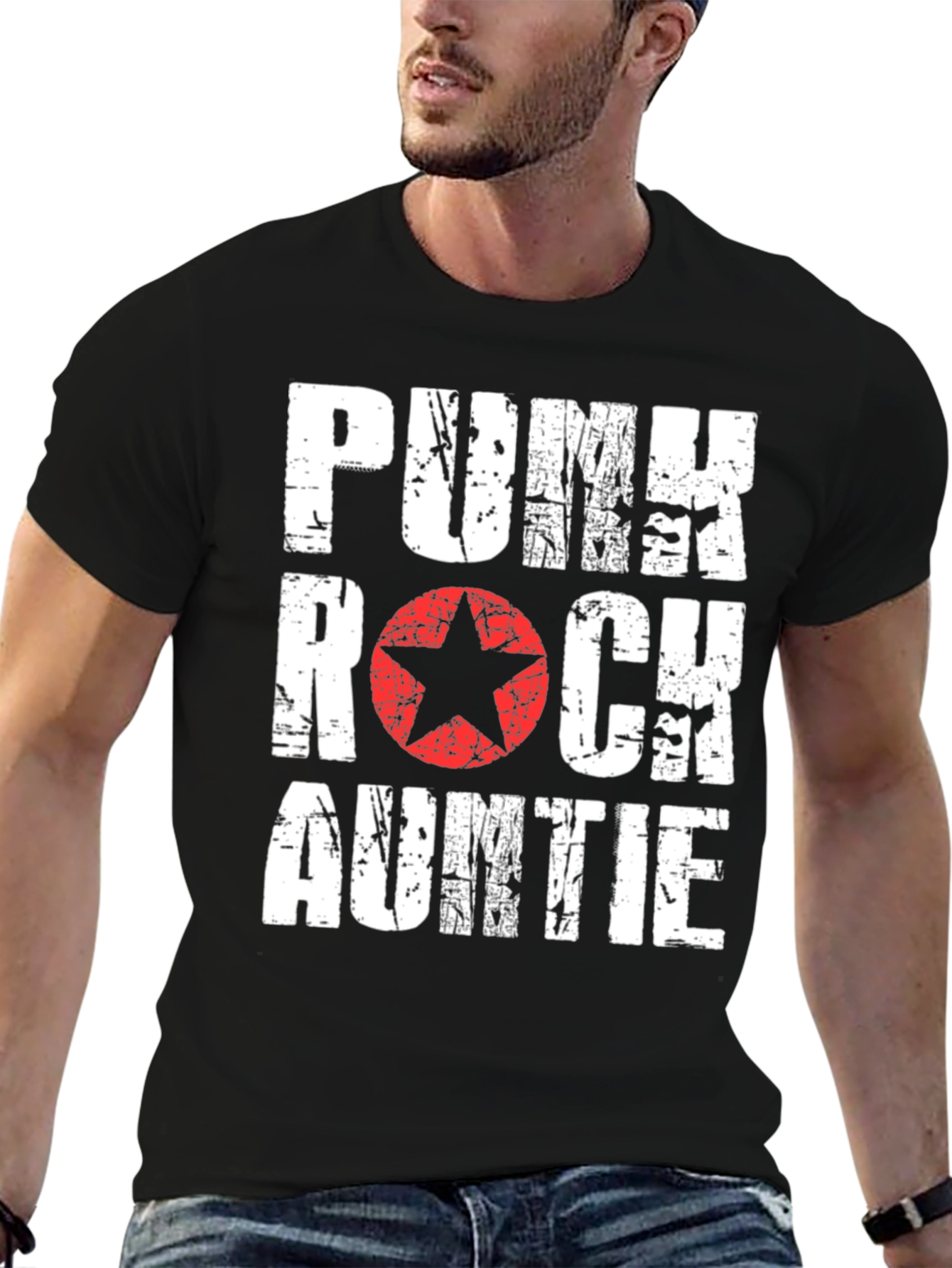 Punk Rock Auntie Graphic T-Shirt