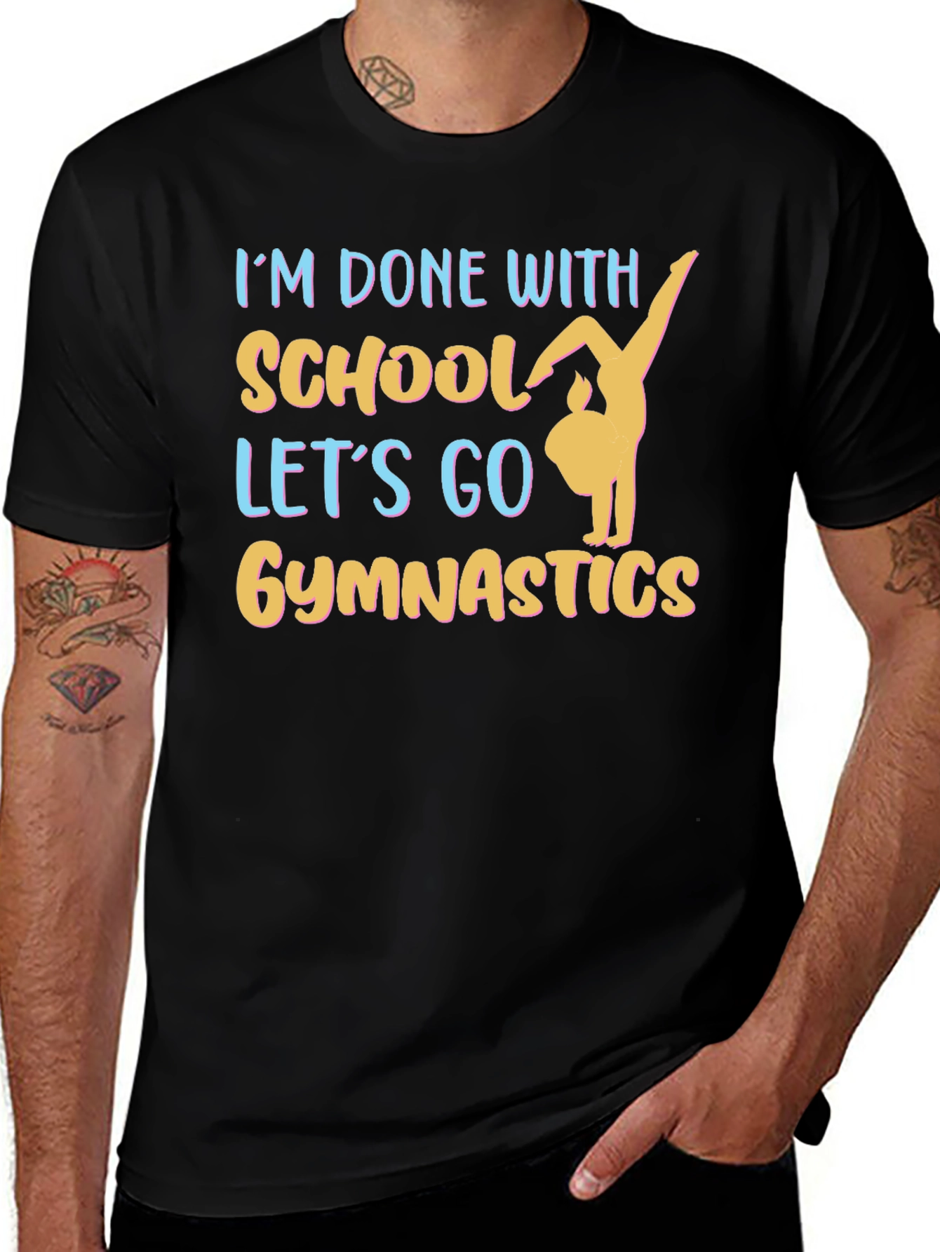 Gymnastics T-Shirt - Schools Out Lets Go!