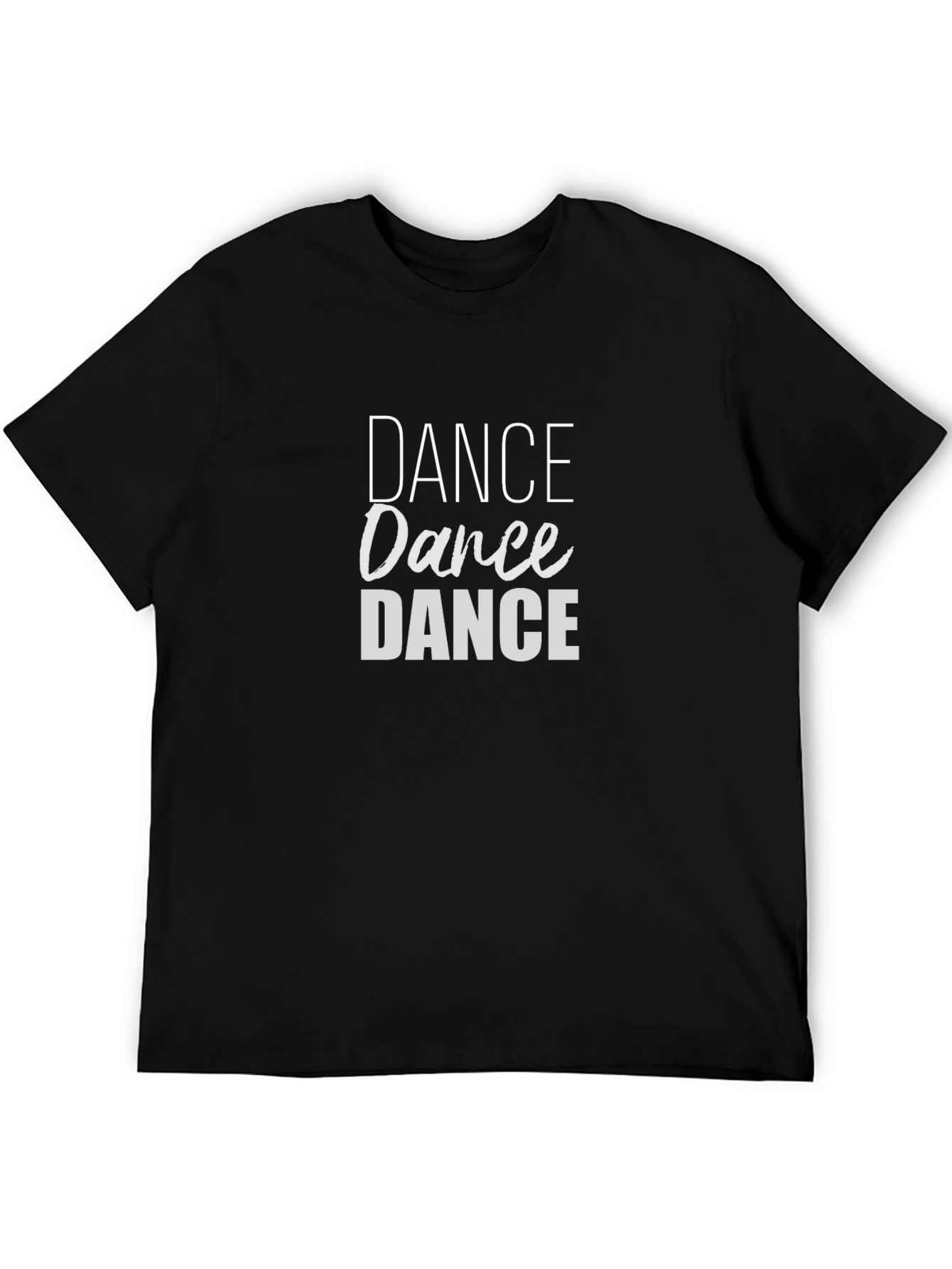 Dance Graphic Tee - Black Cotton T-Shirt