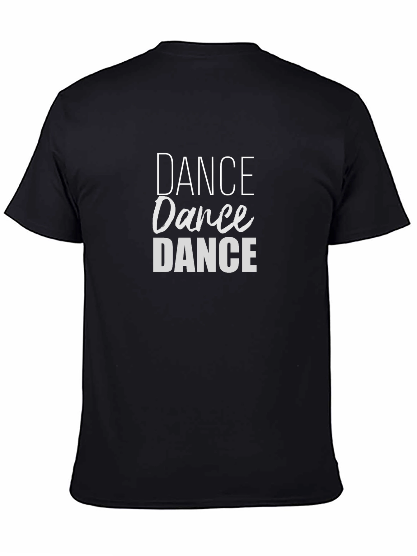 Dance Graphic Tee - Black Cotton T-Shirt