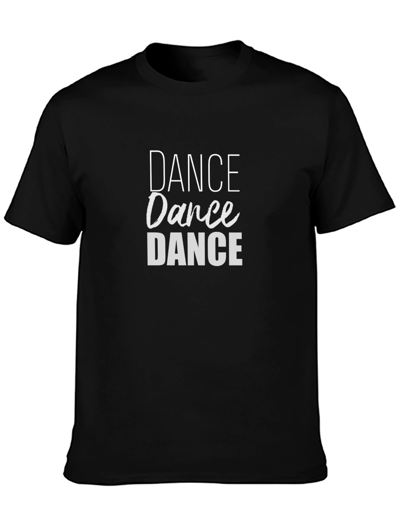 Dance Graphic Tee - Black Cotton T-Shirt