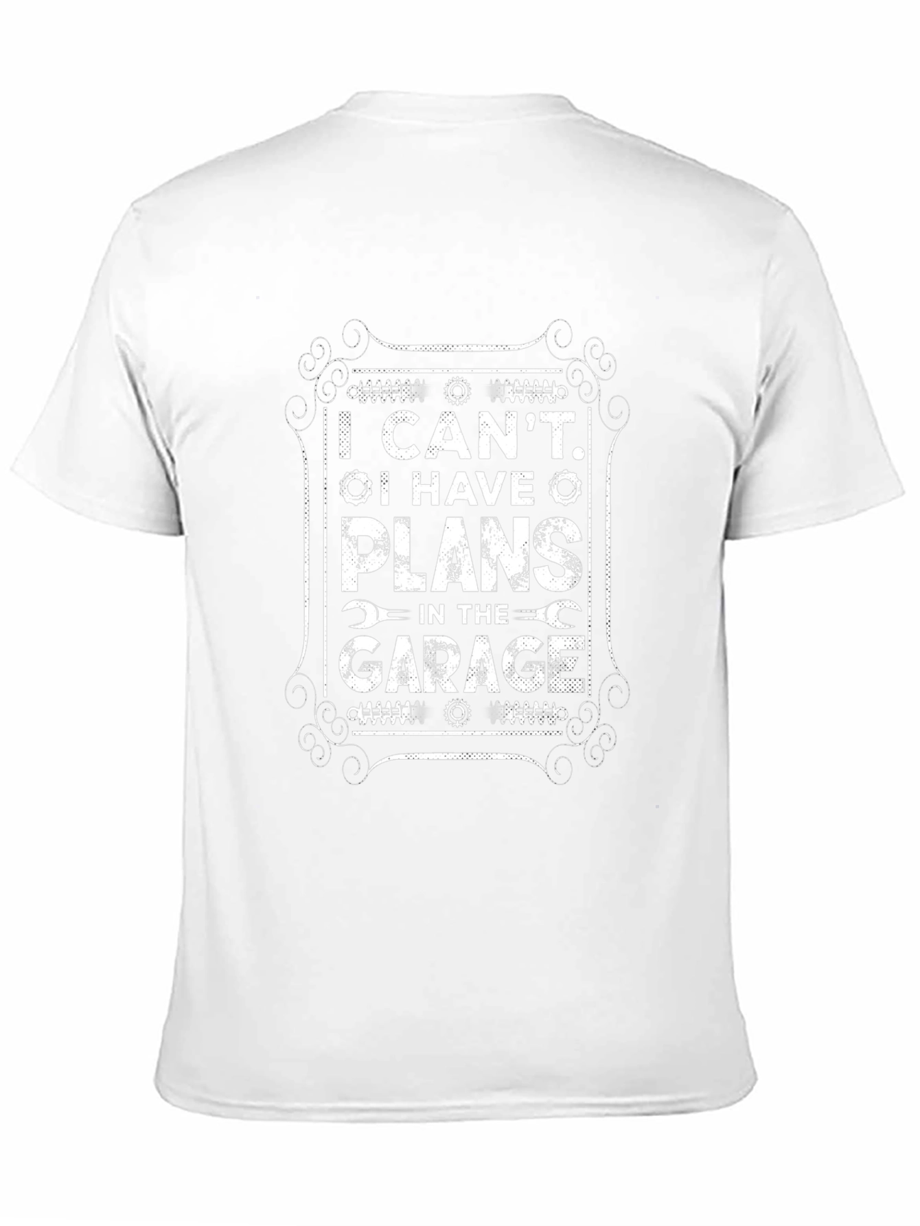 Garage Plans Graphic Tee - Black Cotton