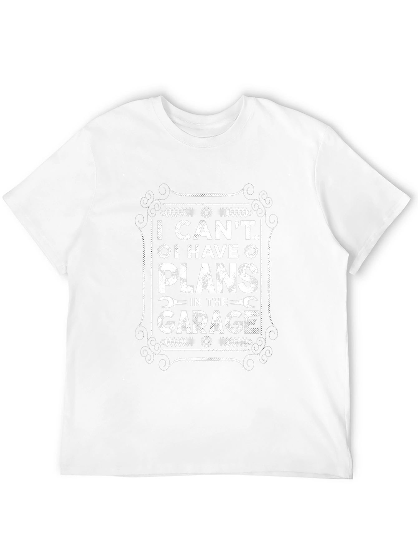 Garage Plans Graphic Tee - Black Cotton