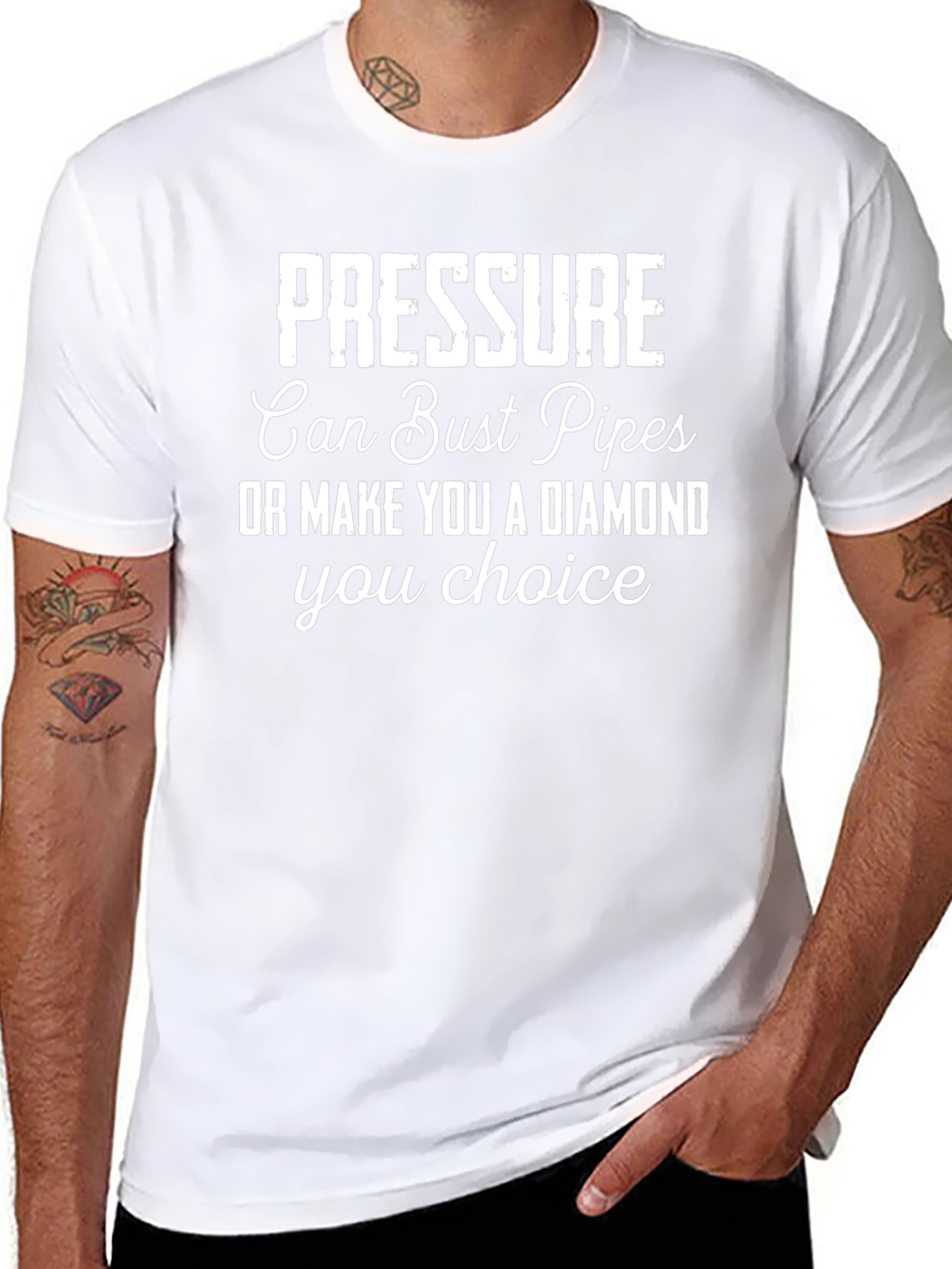 Pressure Diamond Graphic Tee - Mens Black T-Shirt