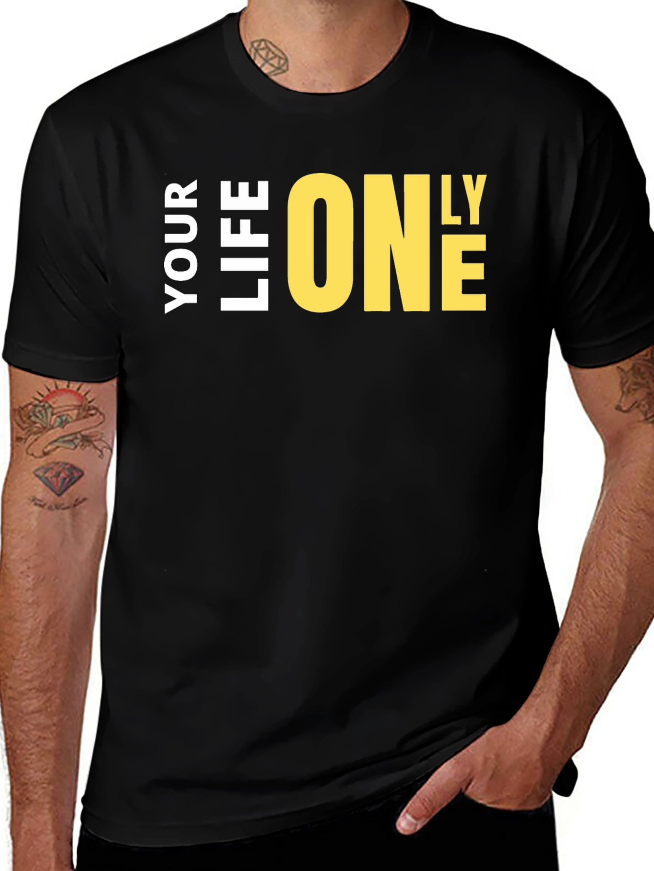 Your Life Only One T-Shirt - Bold Graphic Tee