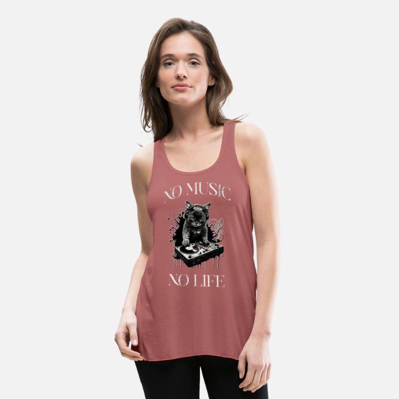 No Music NO life dj cat design