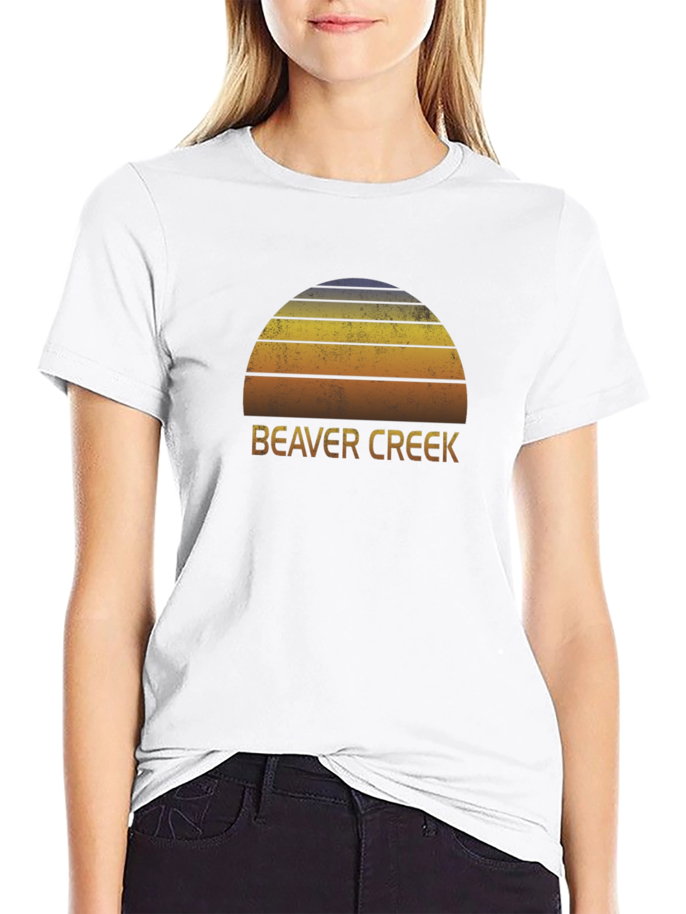 Beaver Creek Sunset Graphic Tee - Retro Style