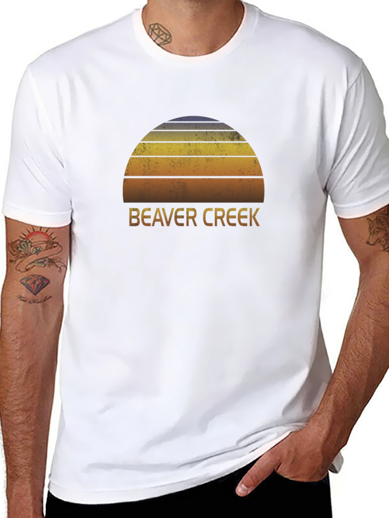 Beaver Creek Sunset Graphic Tee - Retro Style