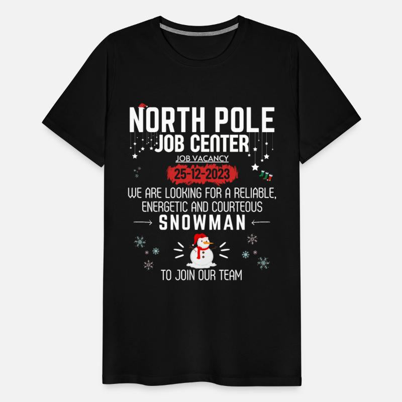 North Pole Job Vacancy Snowman Funny Christmas