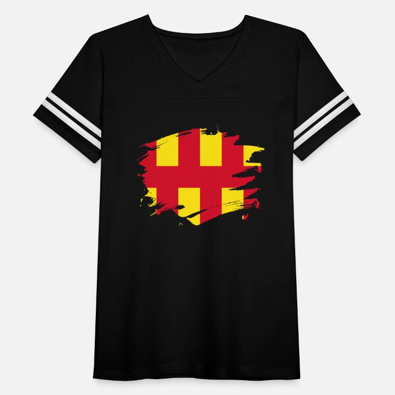 Northumberland Flag Paint Splatter Design