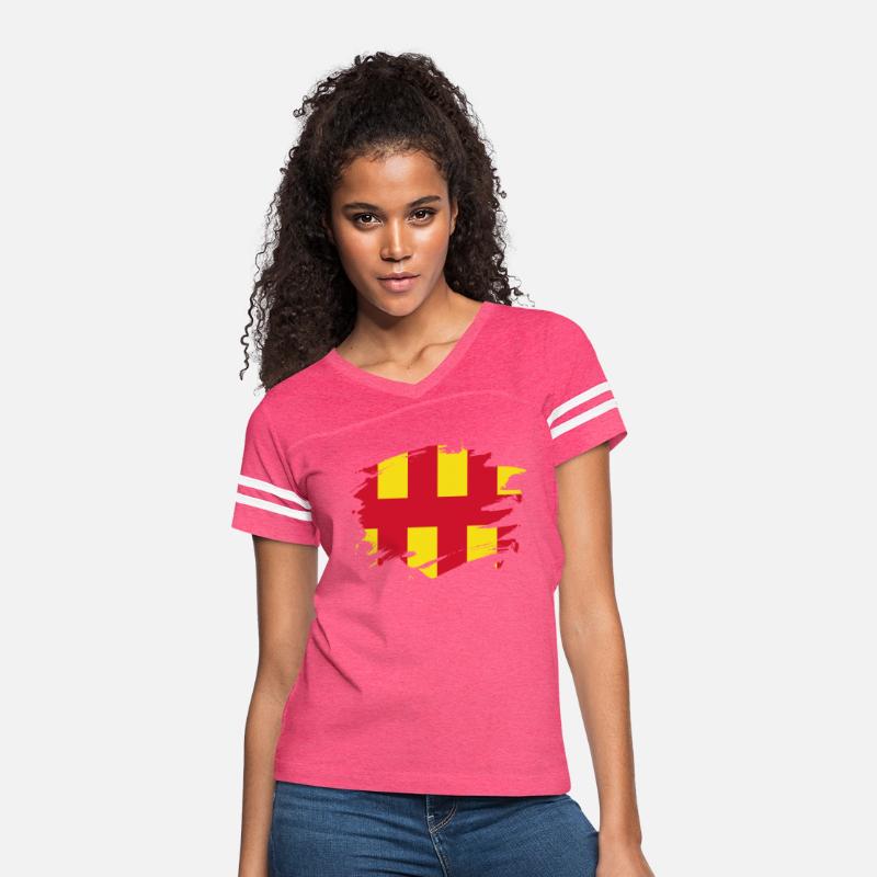 Northumberland Flag Paint Splatter Design