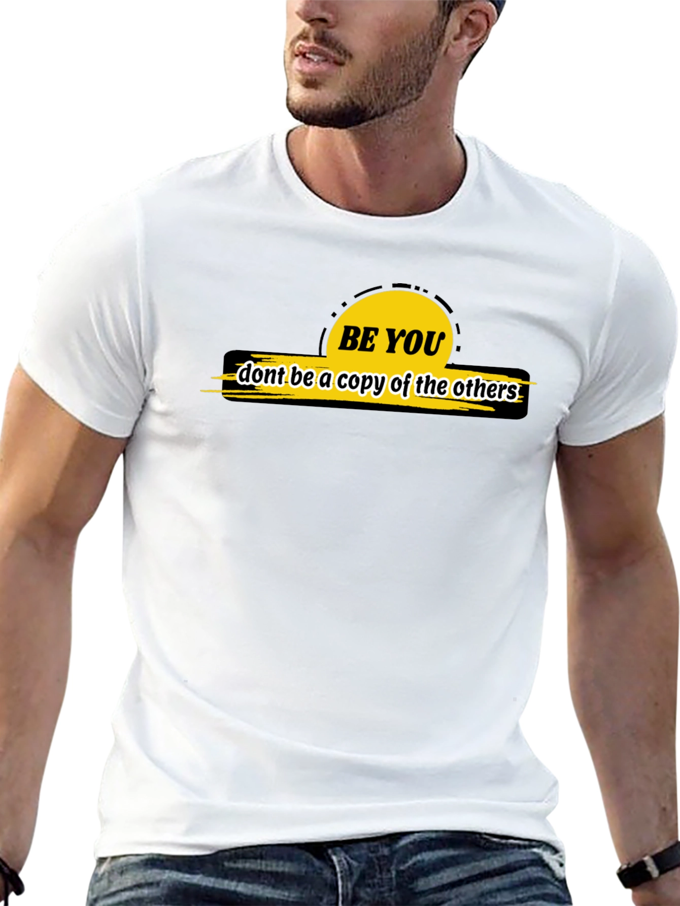 Be You Graphic Tee - Black Casual T-Shirt