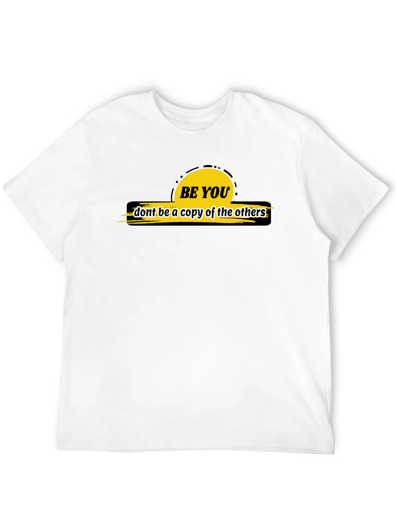 Be You Graphic Tee - Black Casual T-Shirt
