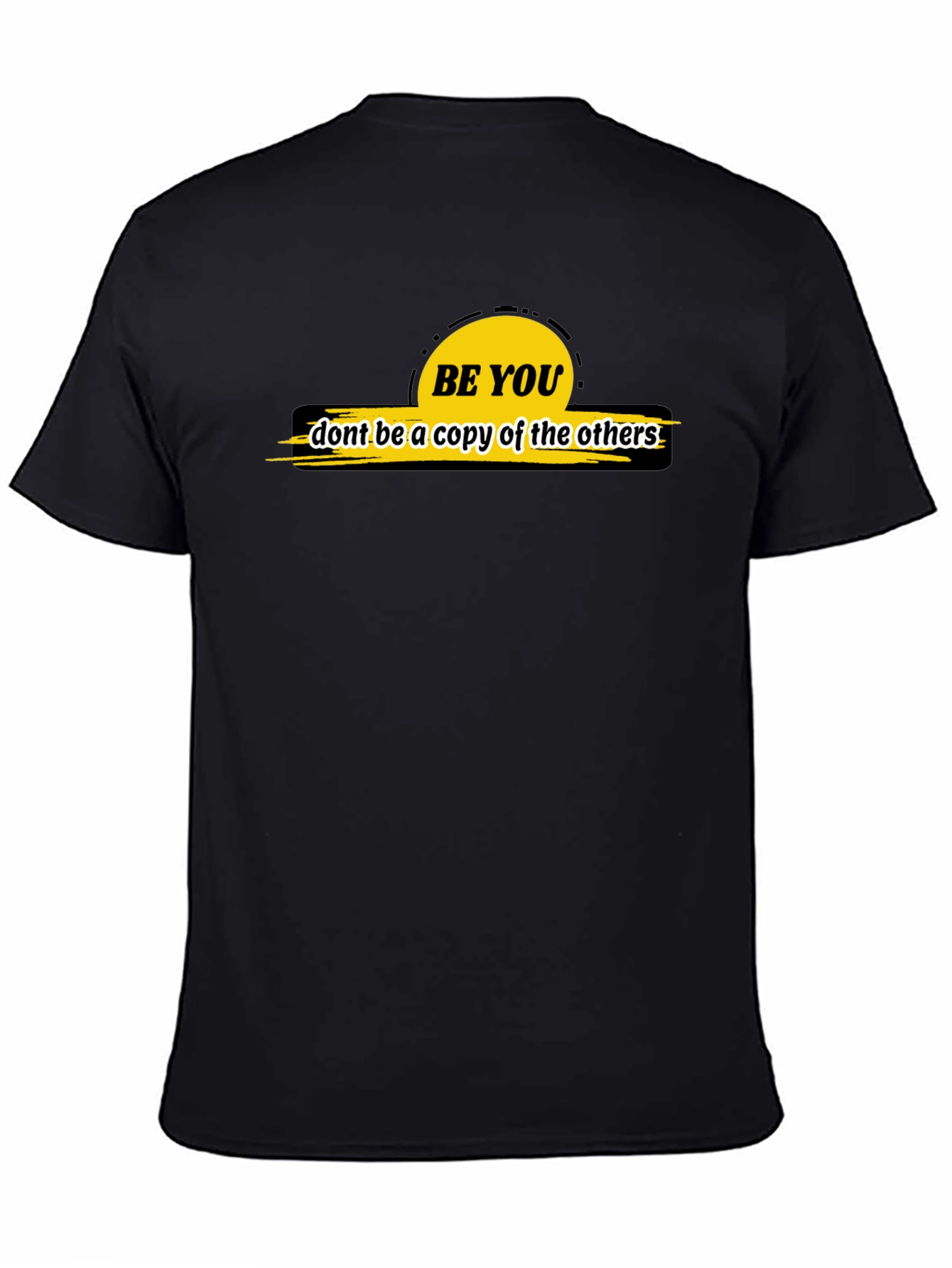 Be You Graphic Tee - Black Casual T-Shirt