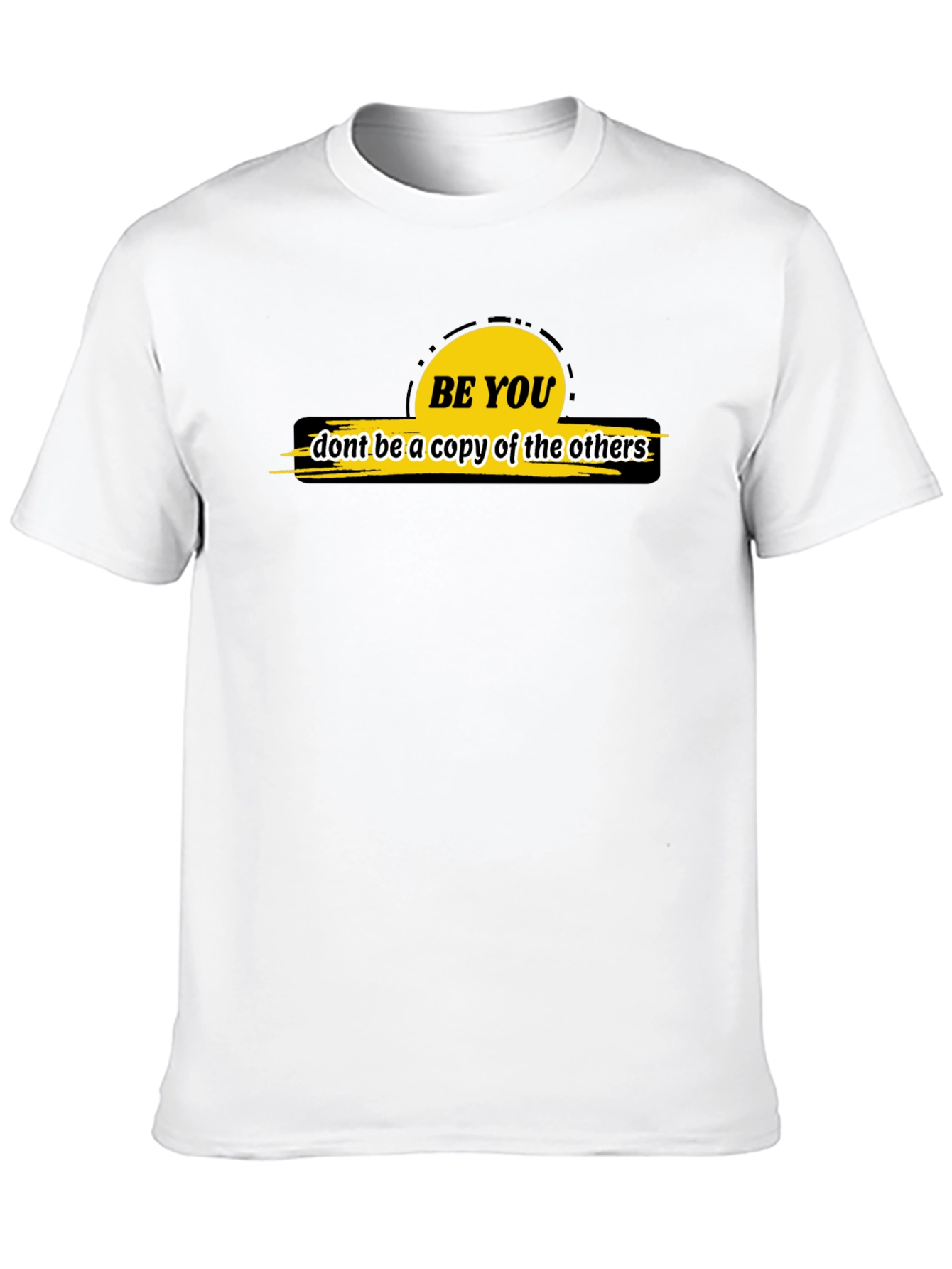 Be You Graphic Tee - Black Casual T-Shirt