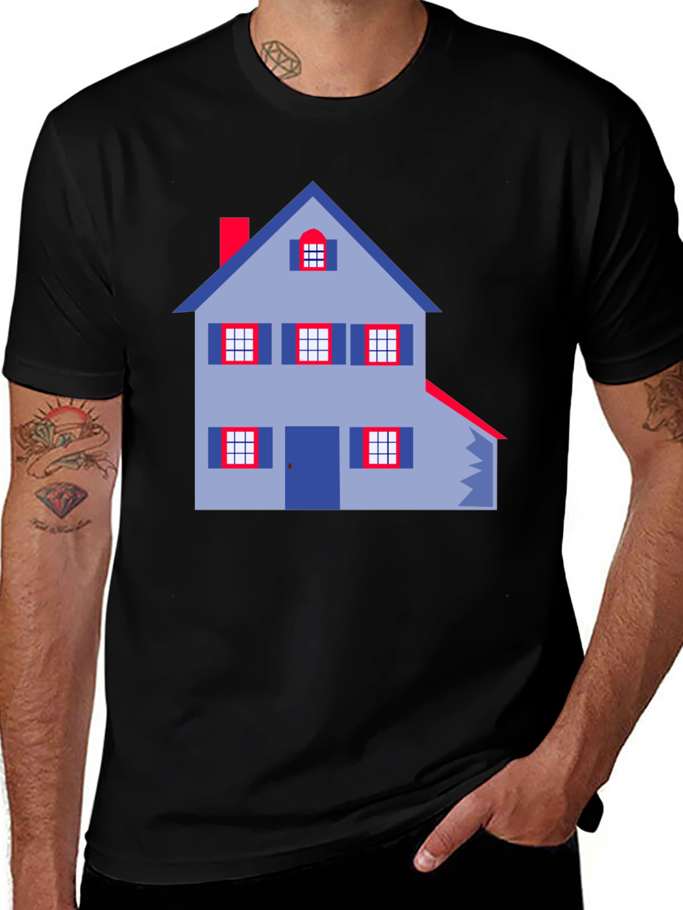 House Graphic T-Shirt - Casual Wear