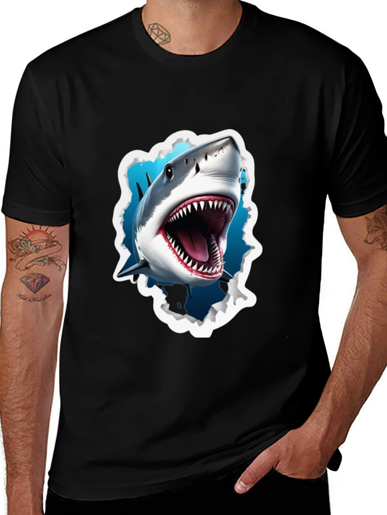 Shark Attack T-Shirt - Graphic Tee