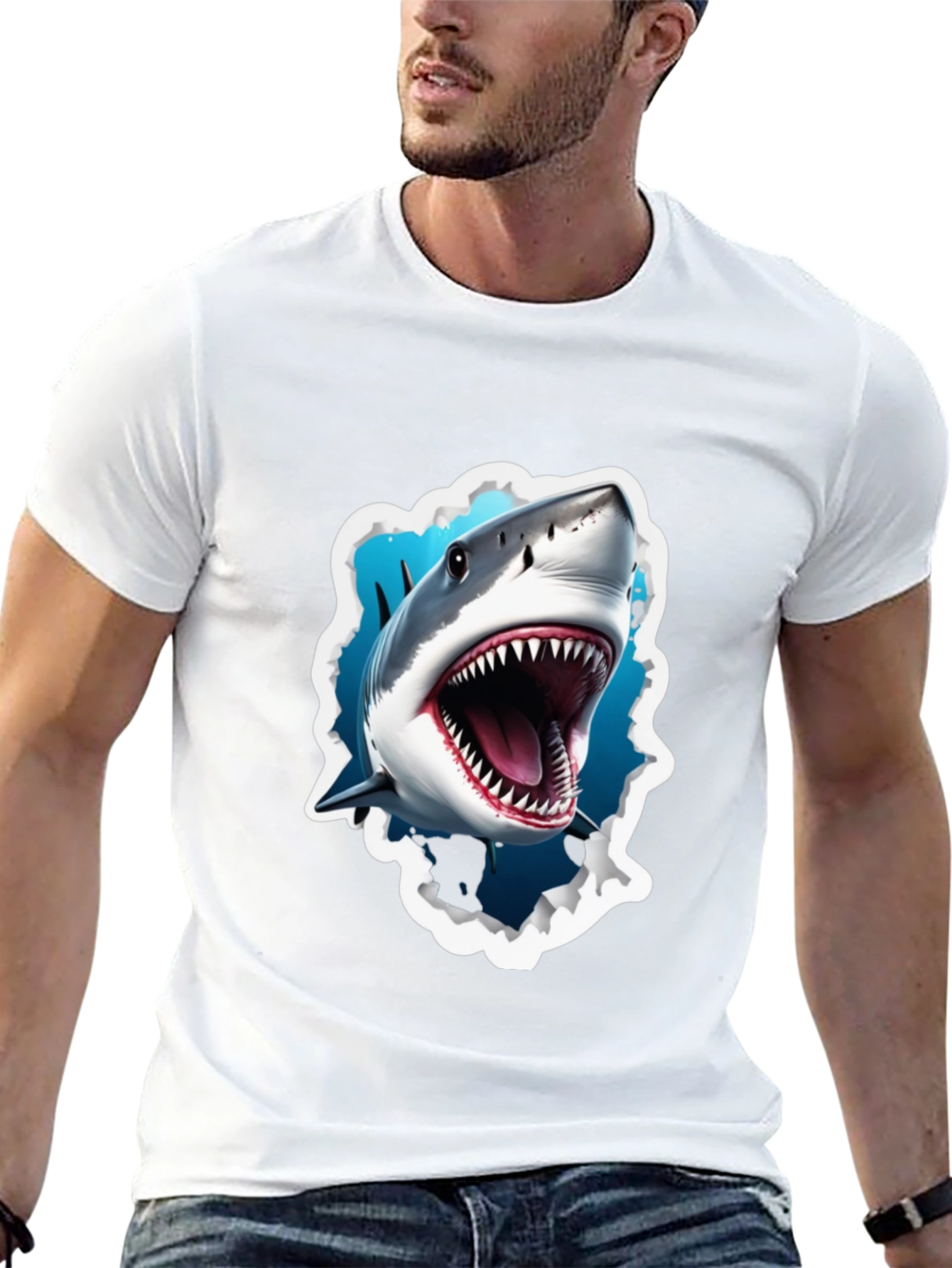Shark Attack T-Shirt - Graphic Tee