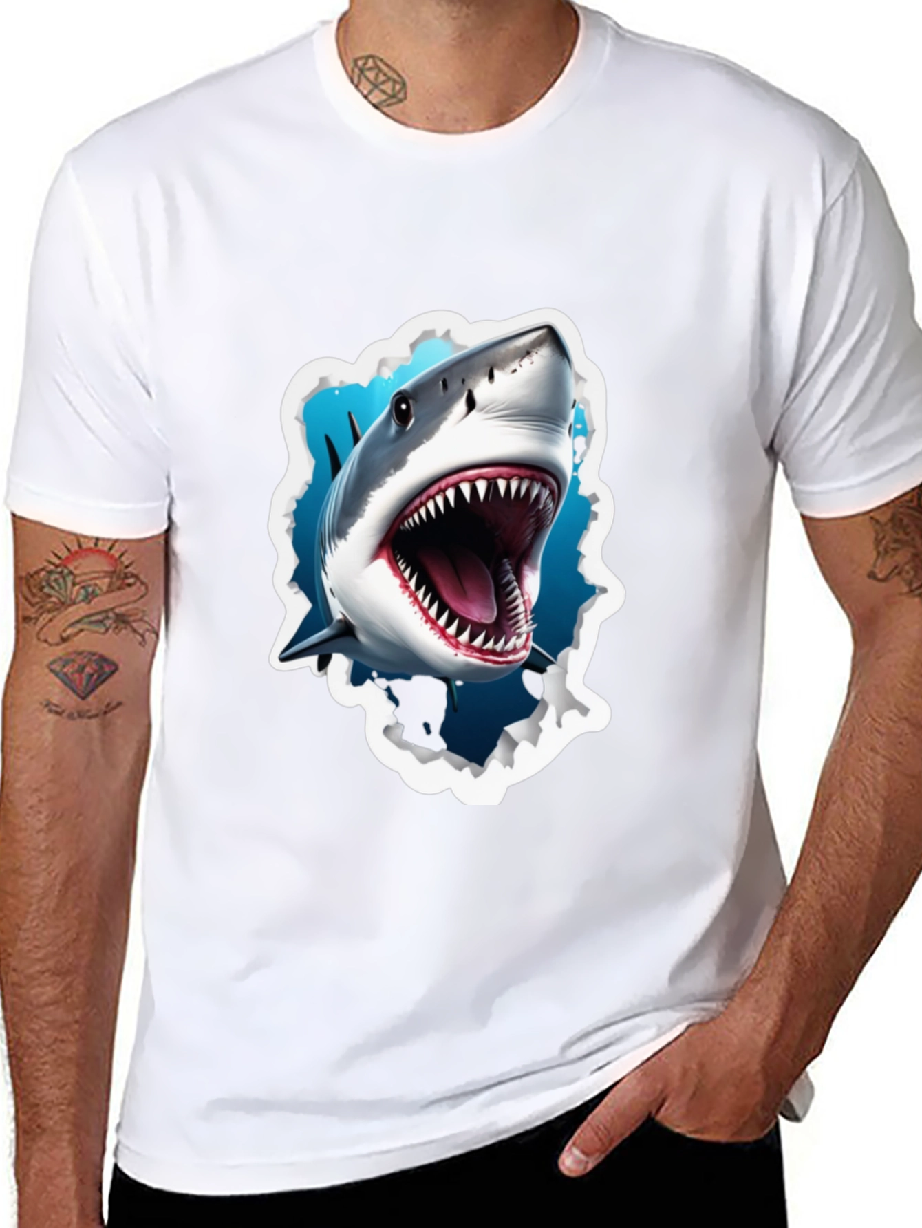 Shark Attack T-Shirt - Graphic Tee