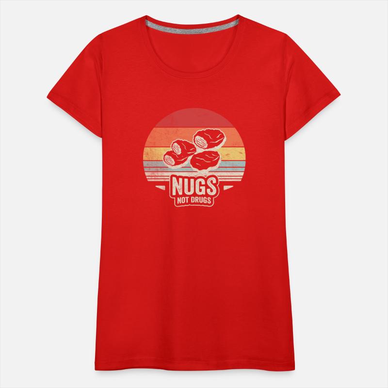 Nugs Not Drugs Chicken Nugget Retro Vintage TShirt