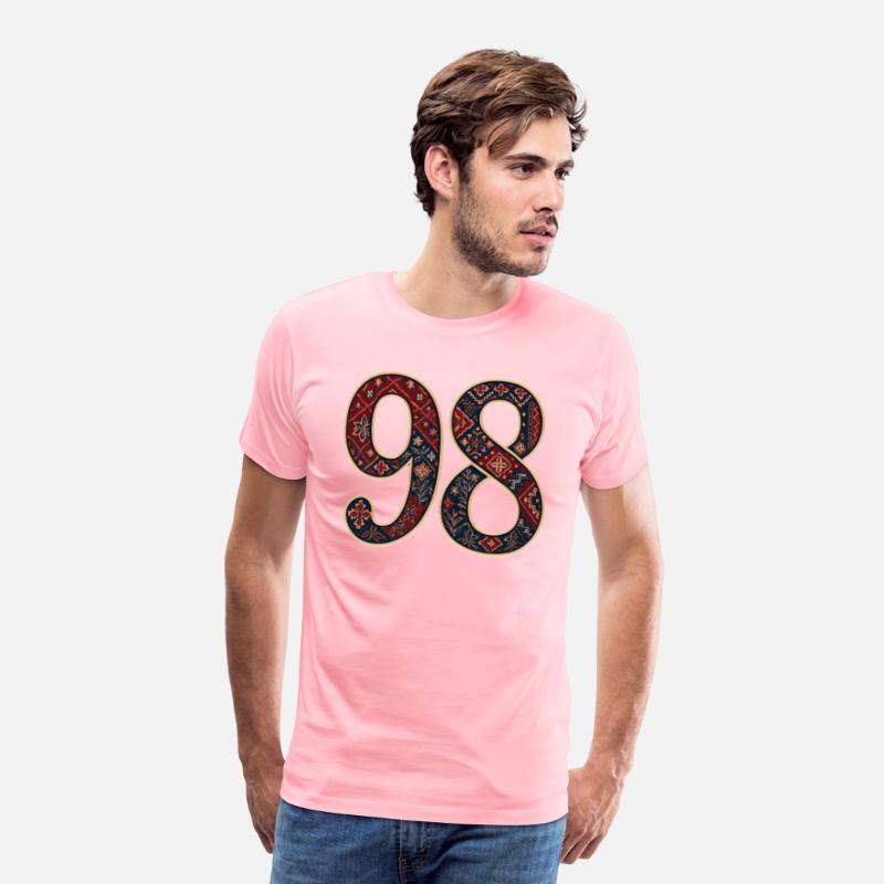 Number 98 with Eastern Ornamental Pattern