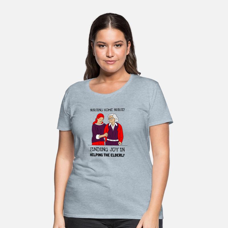 NURSING HOME NURSE HELPING ELDERLY