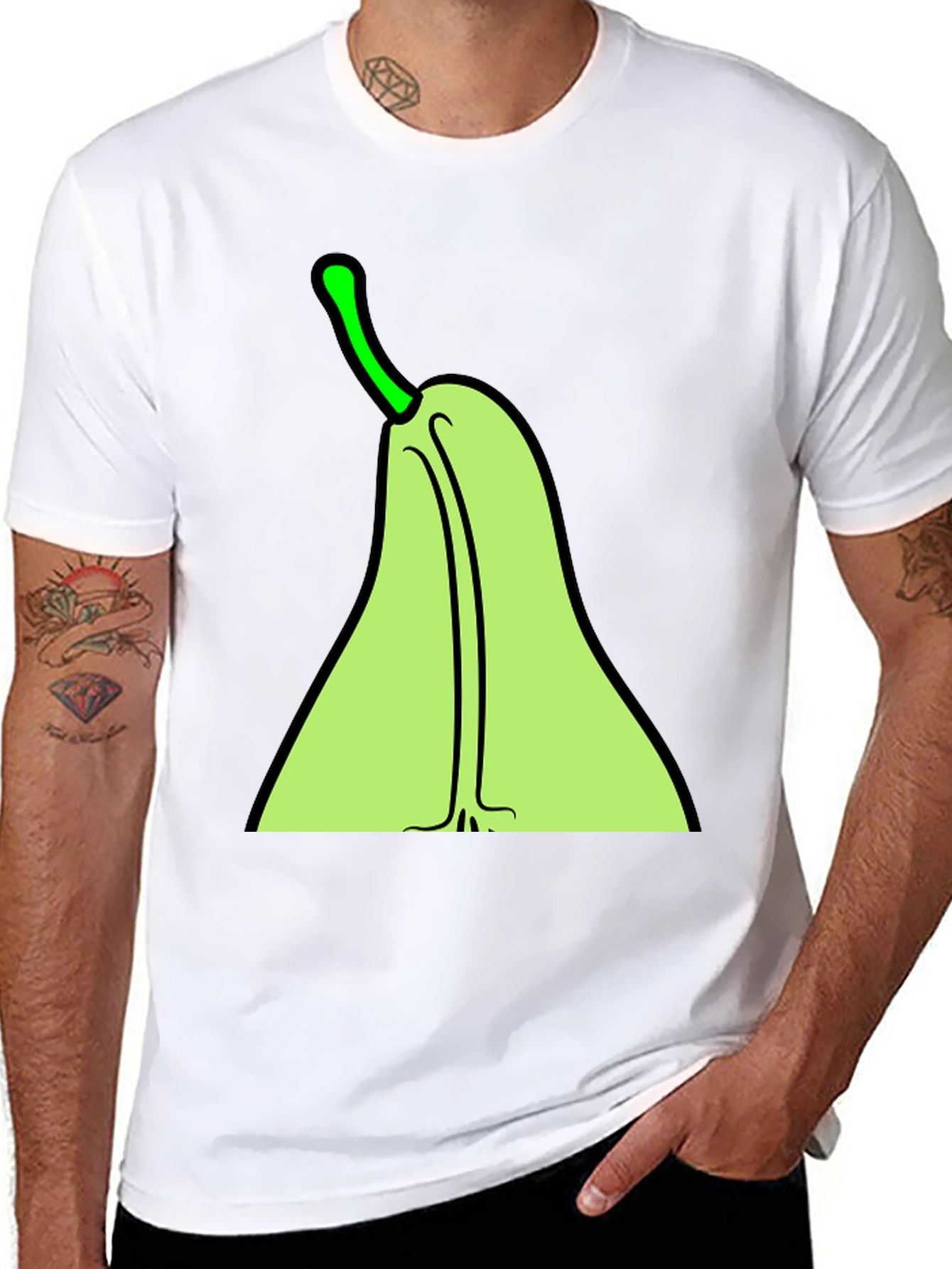 Pear Graphic Tee - Quirky Fruit T-Shirt