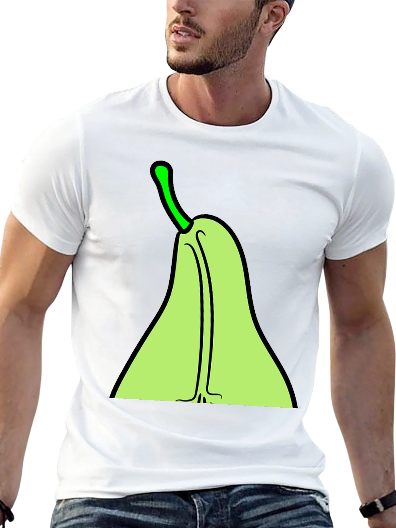 Pear Graphic Tee - Quirky Fruit T-Shirt