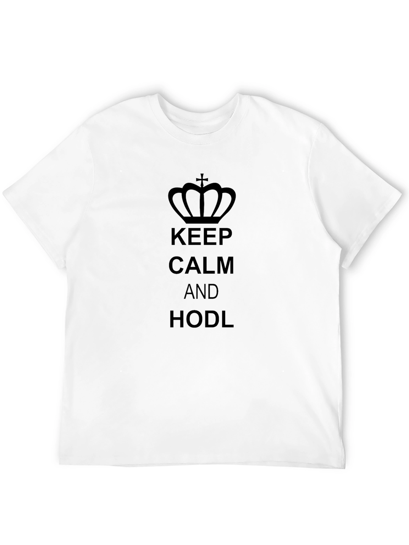 Keep Calm and HODL Black T-Shirt