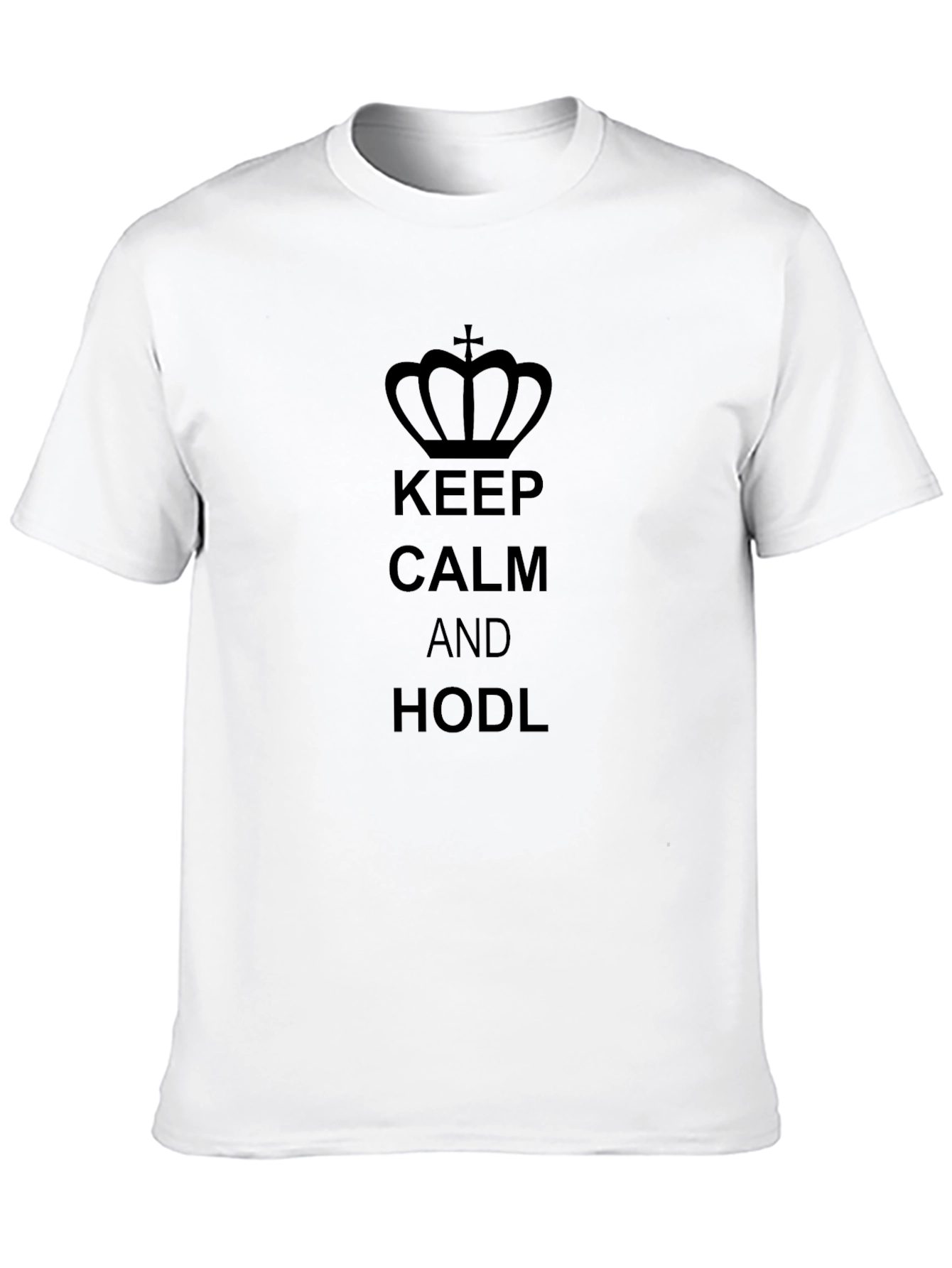 Keep Calm and HODL Black T-Shirt