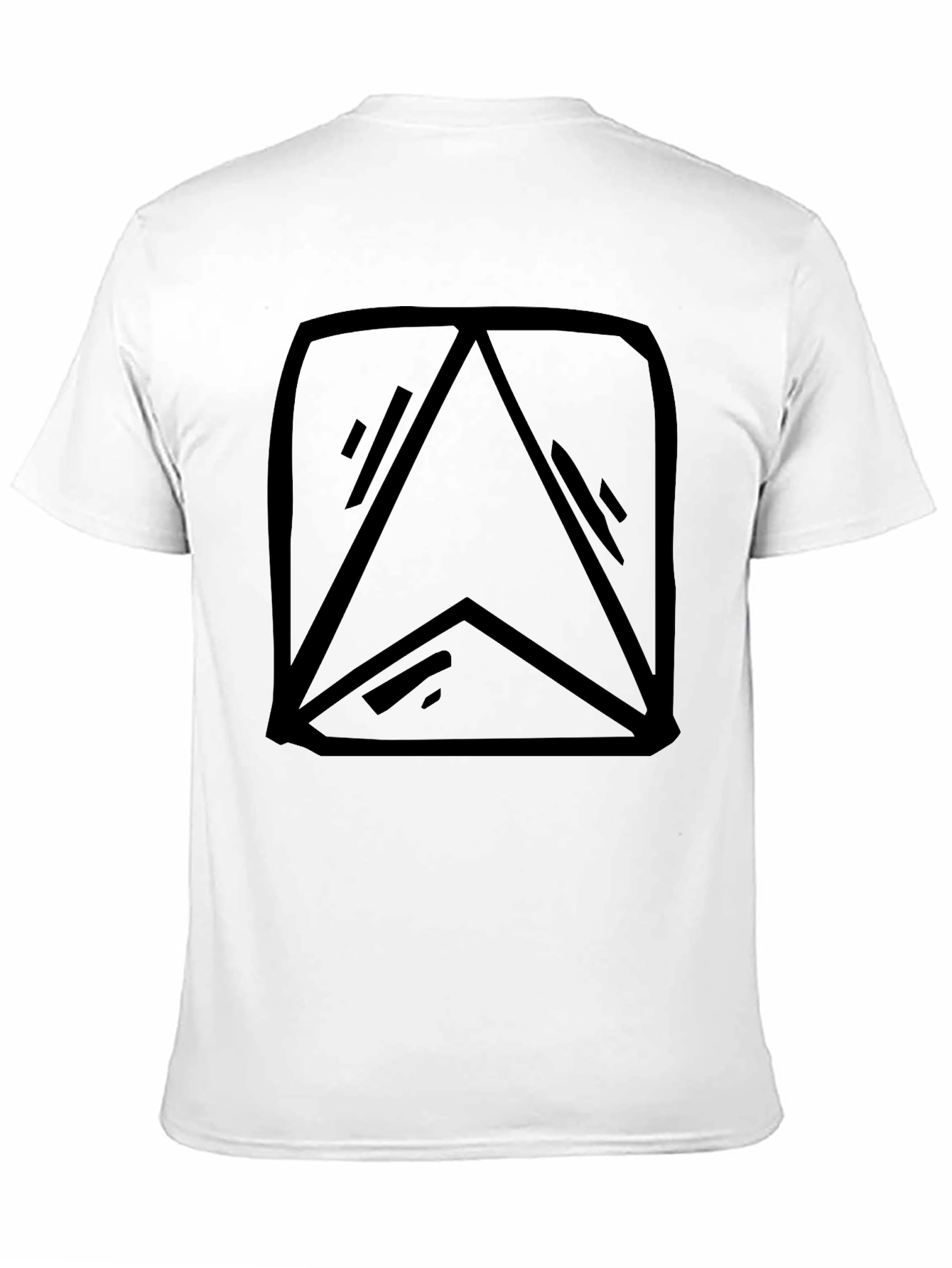 Geometric Graphic Black T-Shirt