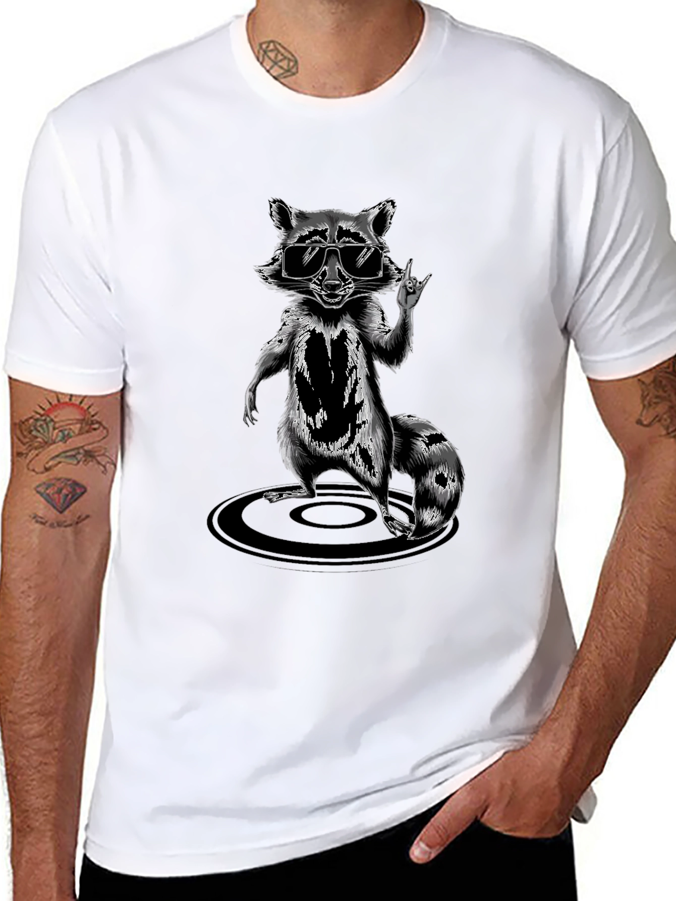 Cool Raccoon Graphic Tee