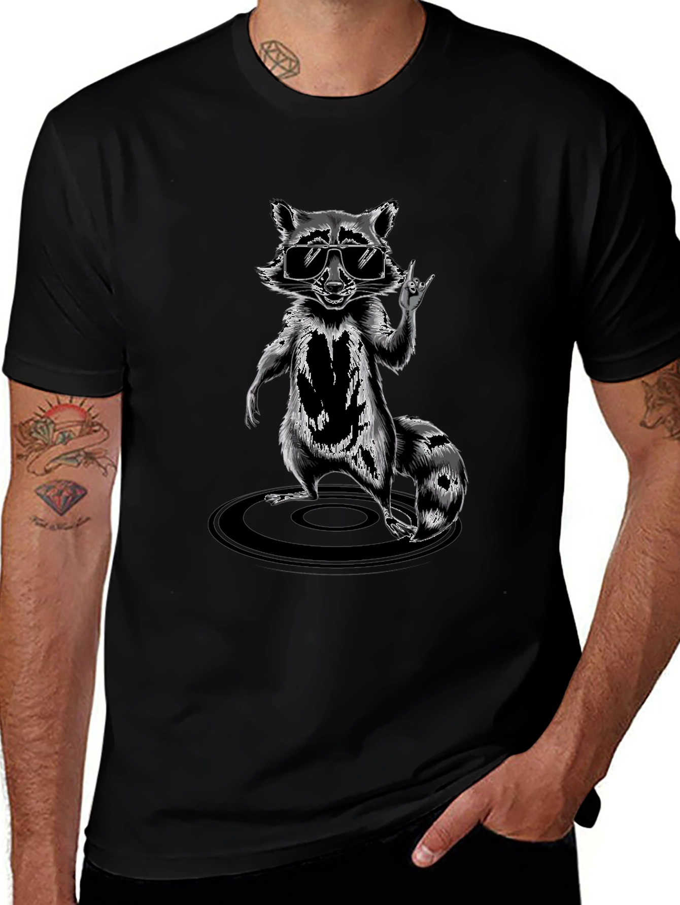 Cool Raccoon Graphic Tee