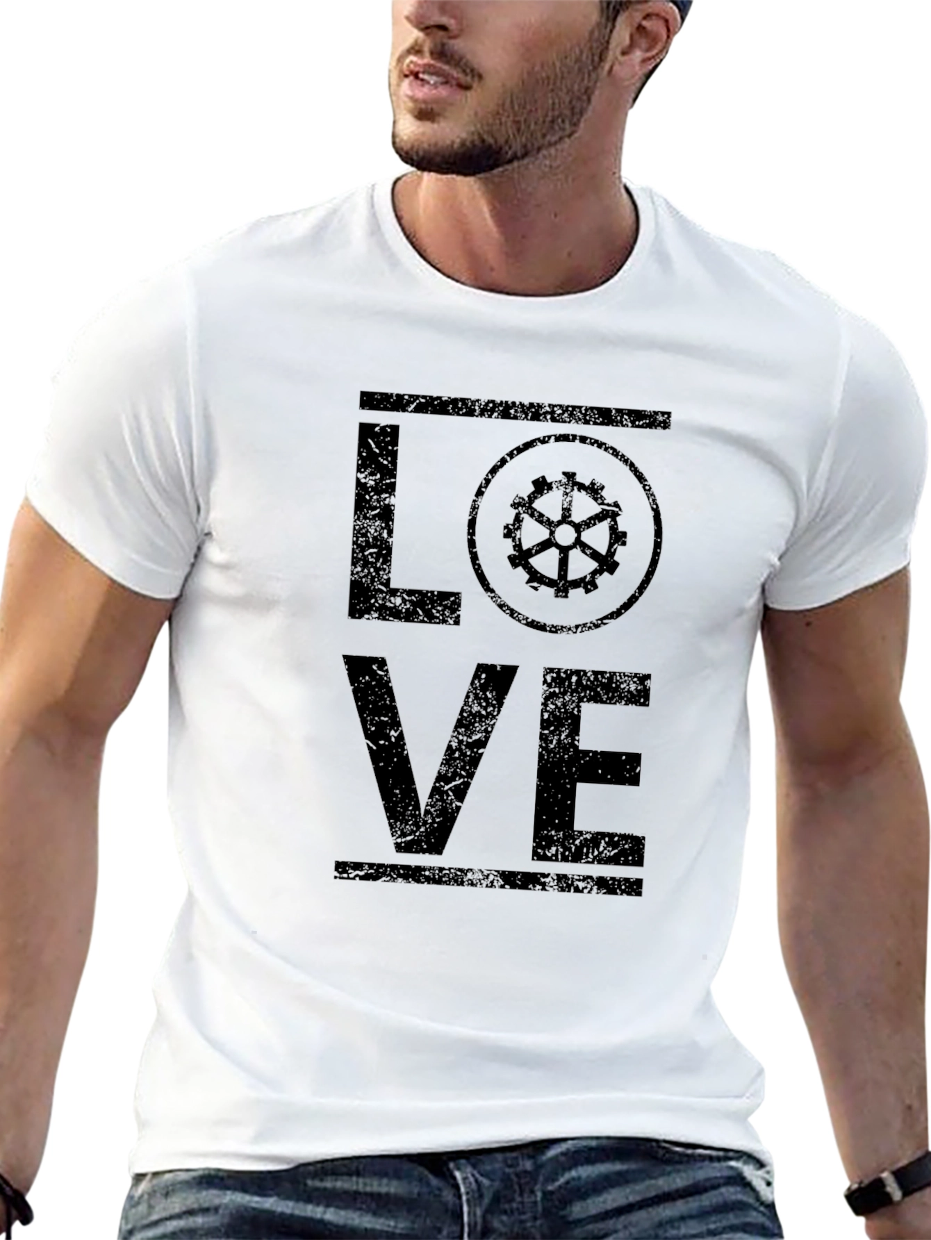 Love Gear Black T-Shirt - Steampunk Style