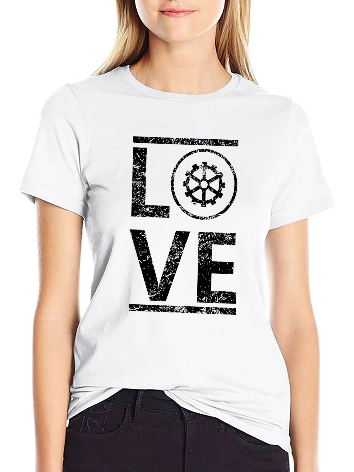 Love Gear Black T-Shirt - Steampunk Style