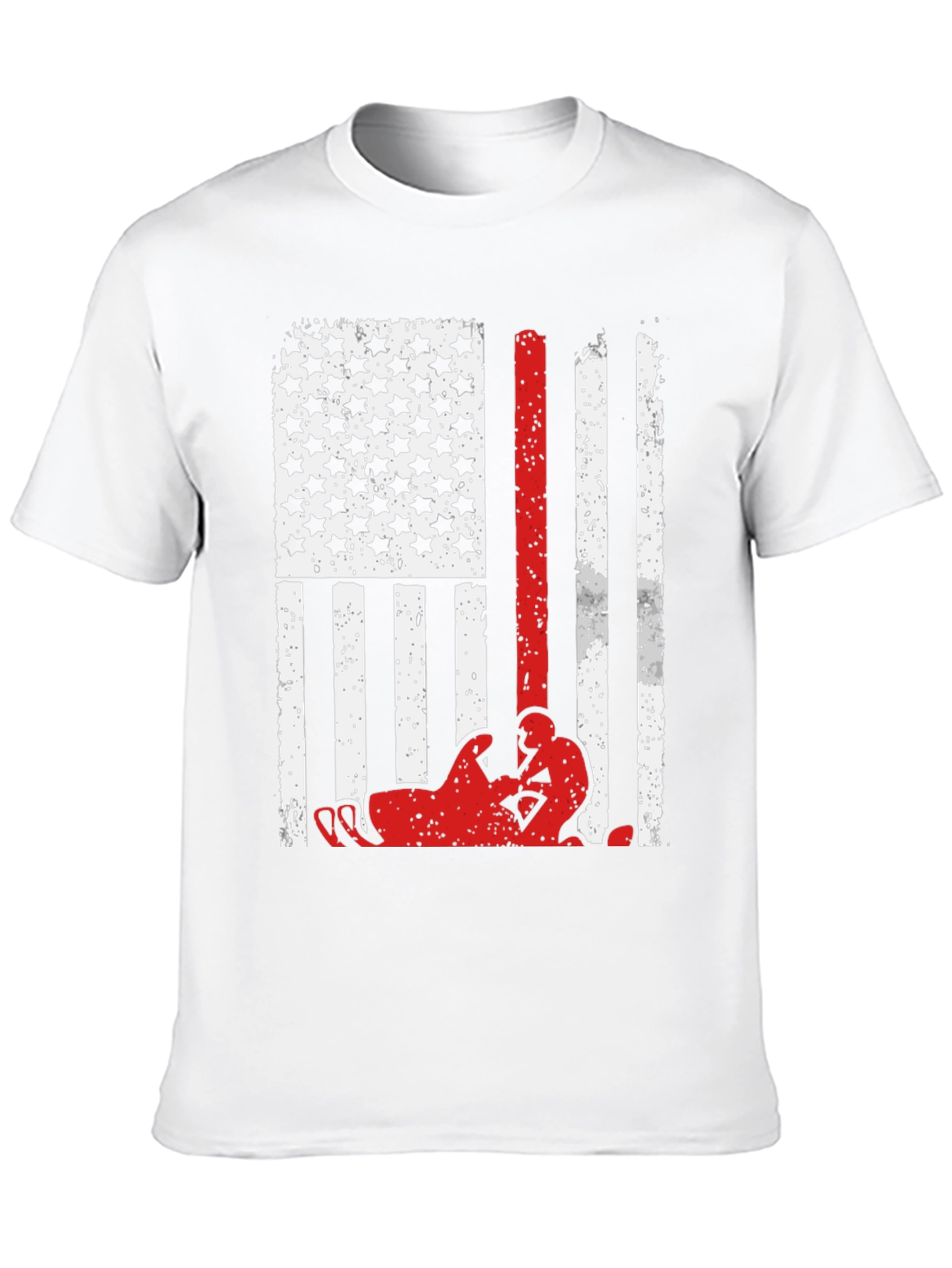 Distressed American Flag Wrestler T-Shirt