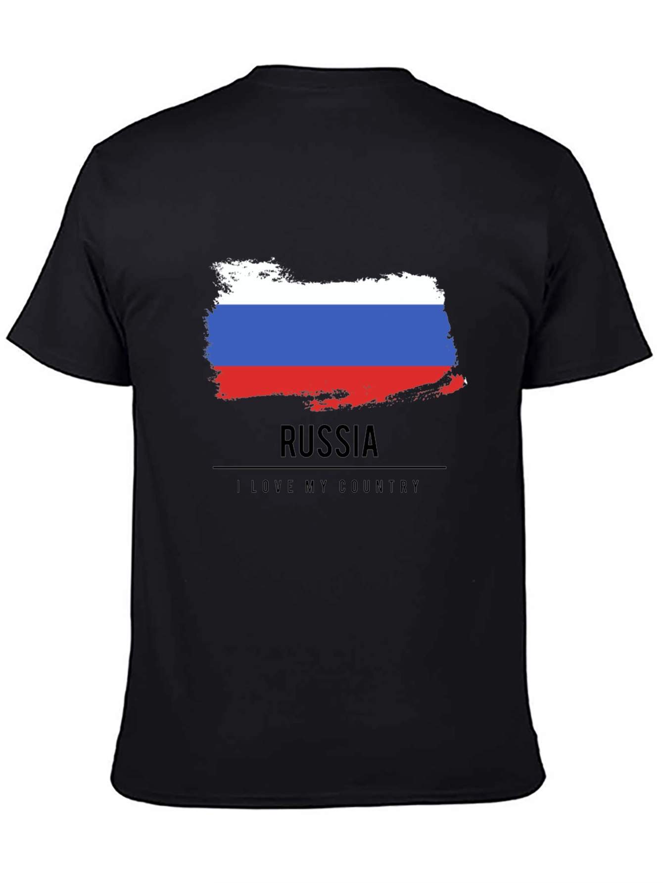 Russia Flag T-Shirt - I Love My Country Tee