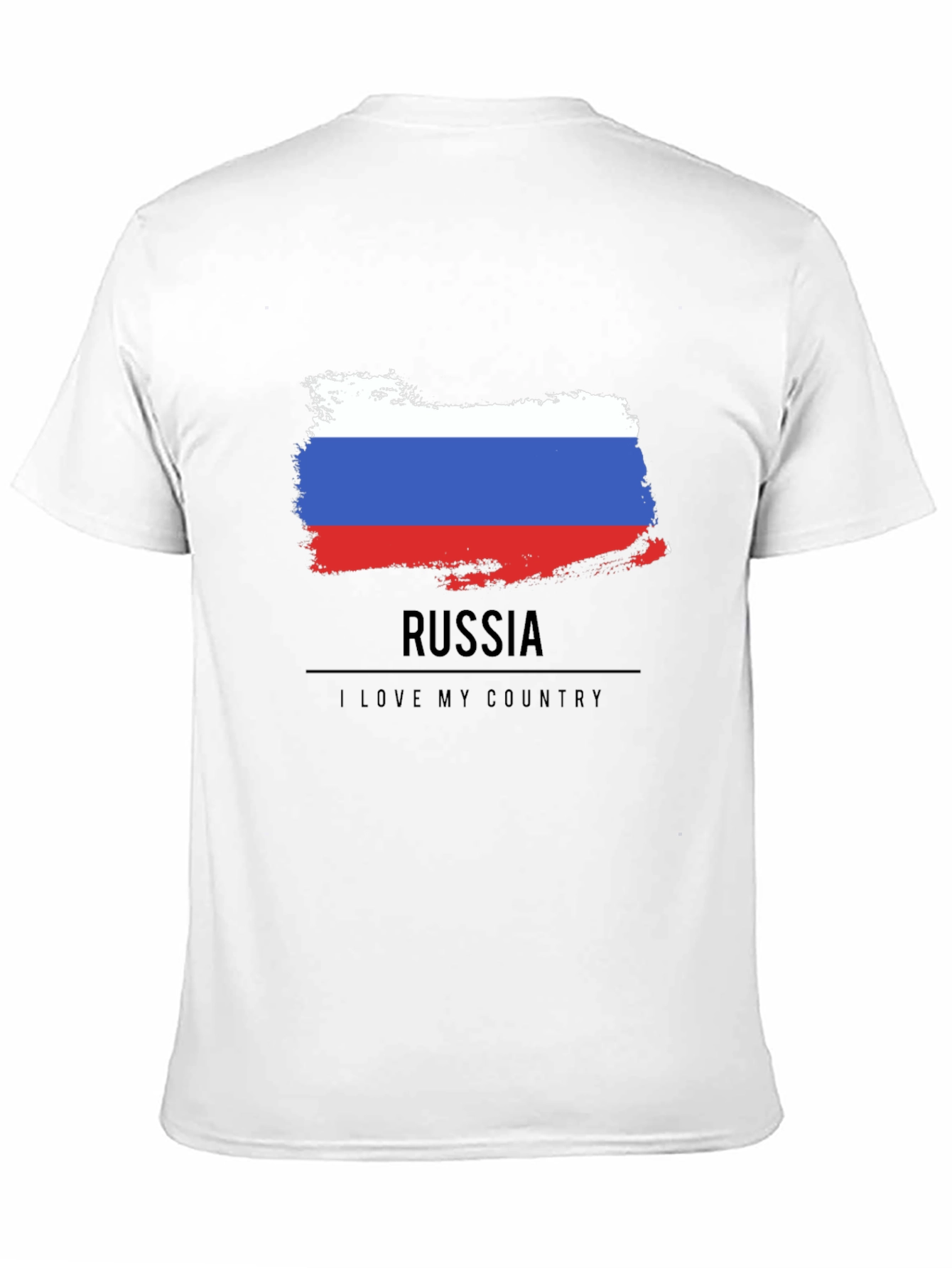 Russia Flag T-Shirt - I Love My Country Tee
