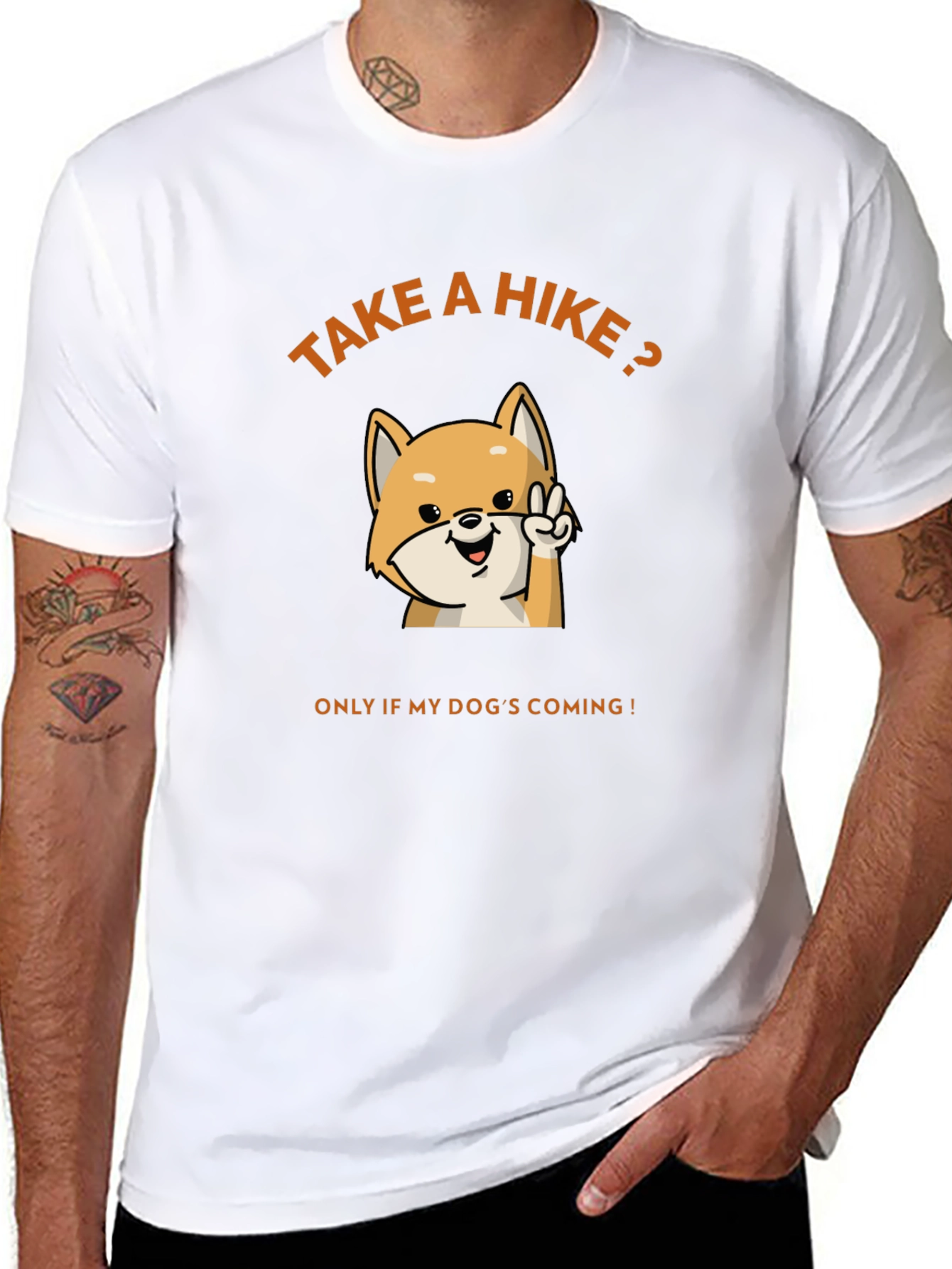 Take a Hike? Dog Lovers Black Graphic Tee