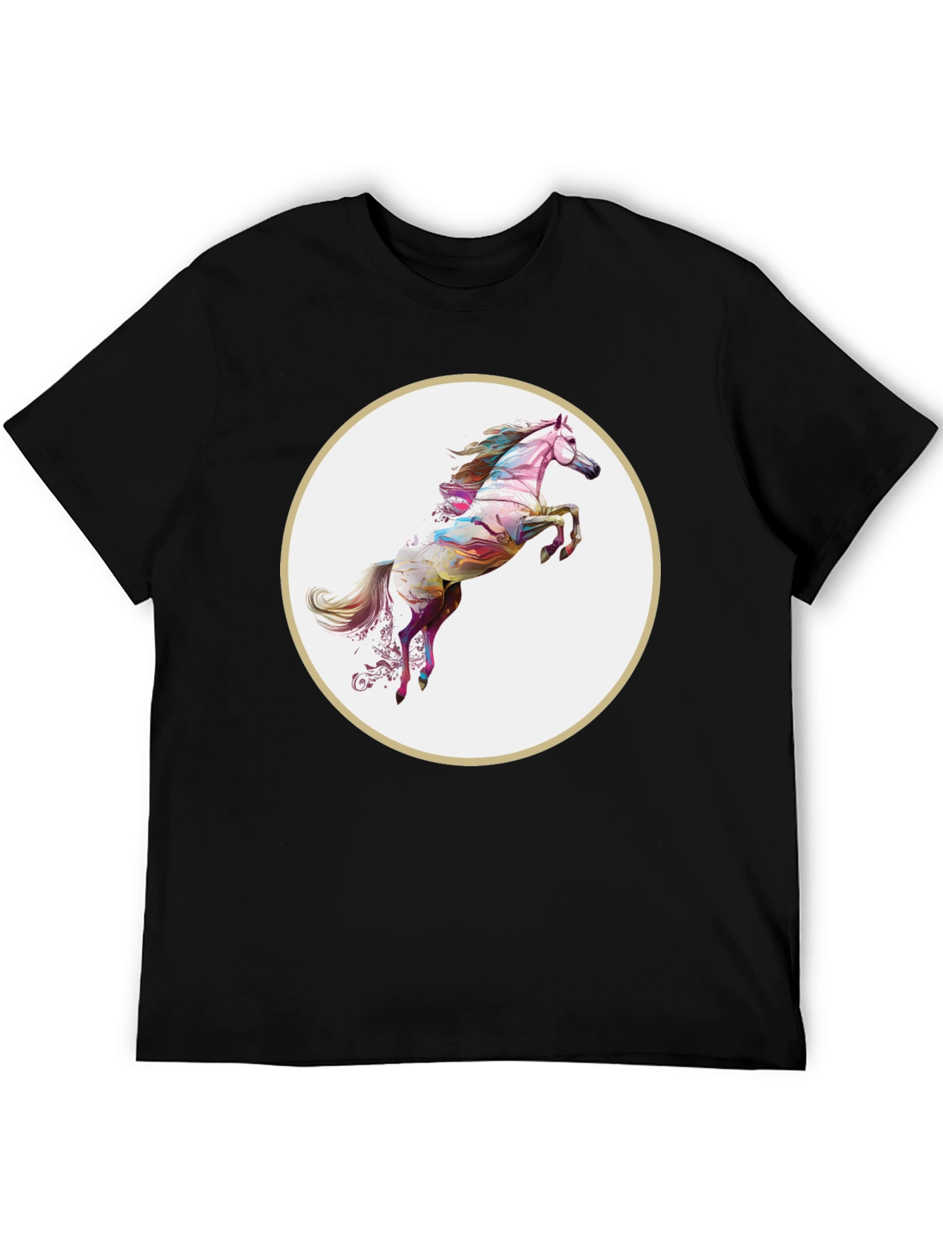 Artistic Horse Graphic T-Shirt