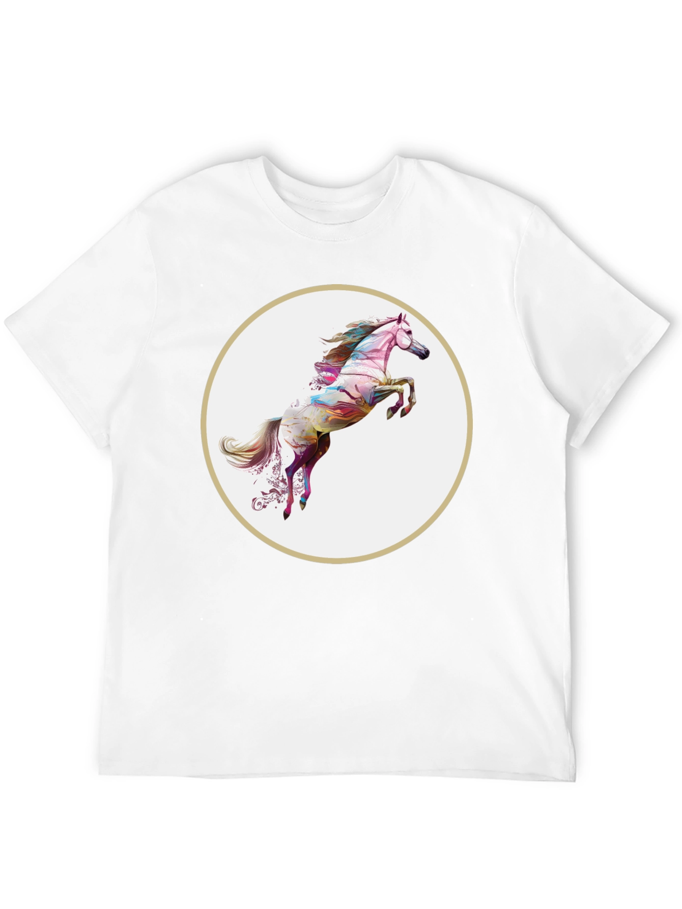 Artistic Horse Graphic T-Shirt