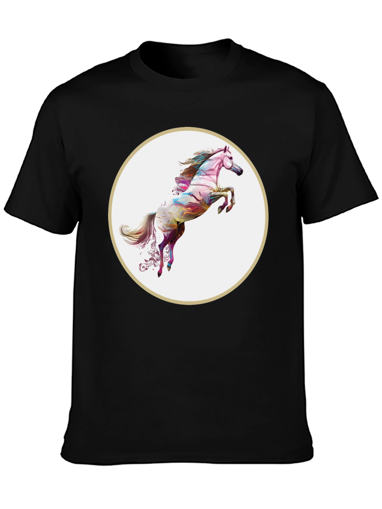 Artistic Horse Graphic T-Shirt