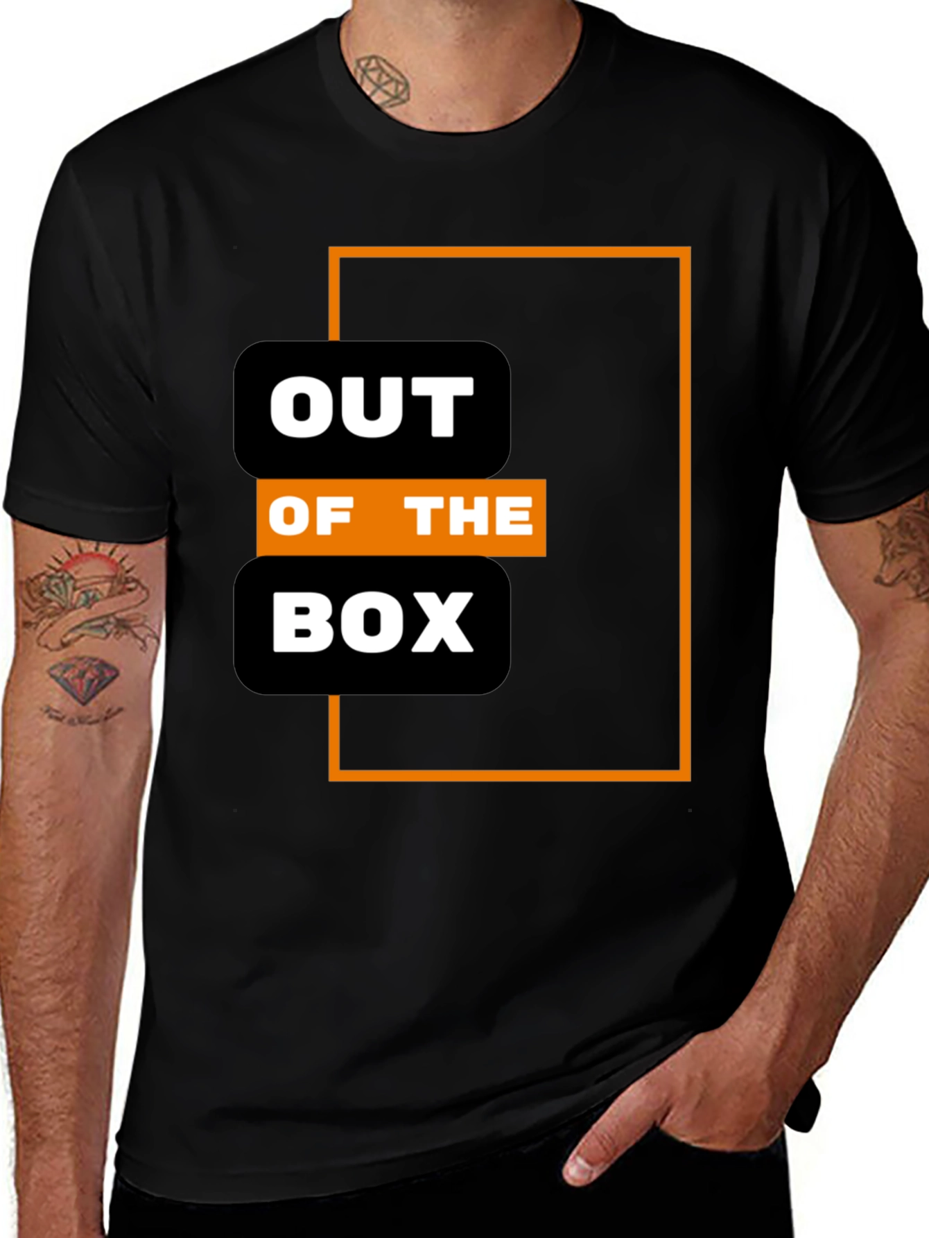 Out of the Box Graphic T-Shirt - Modern Design
