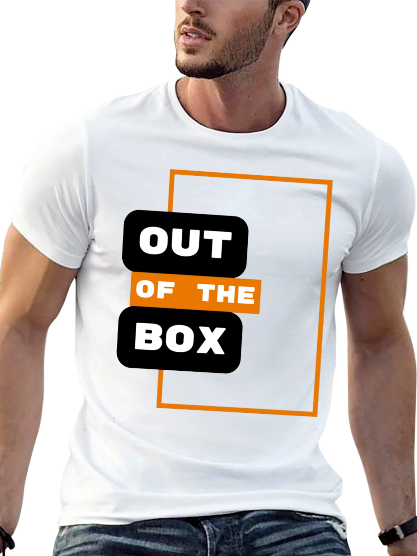 Out of the Box Graphic T-Shirt - Modern Design