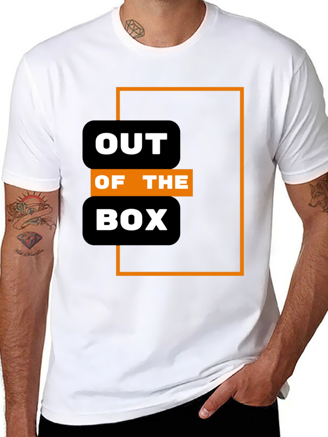 Out of the Box Graphic T-Shirt - Modern Design