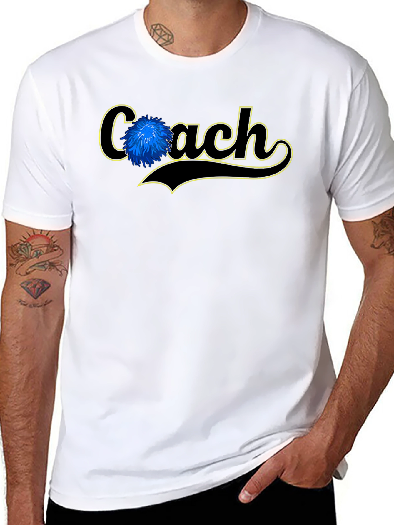 Coach Pom-Pom Graphic T-Shirt