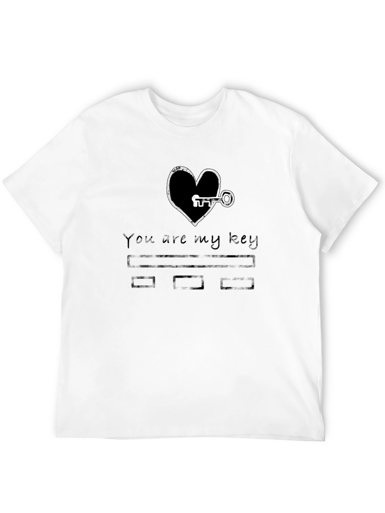You are my key black tee shirt