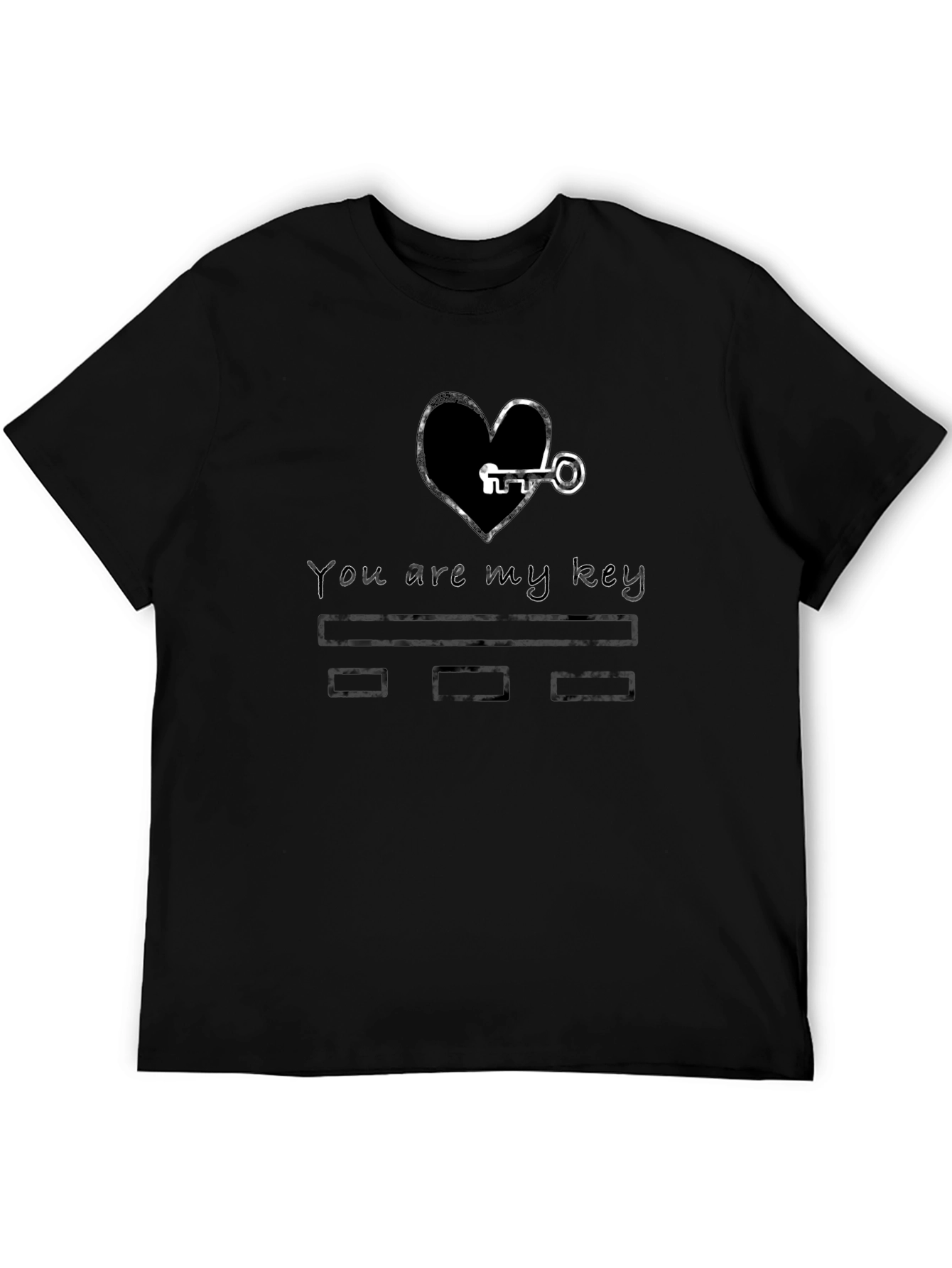 You are my key black tee shirt